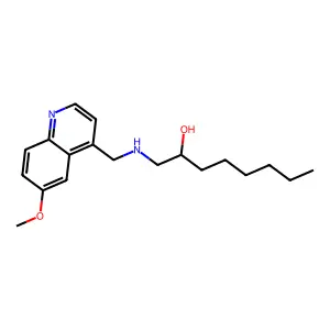 1-[(6-Methoxyquinolin-4-yl)methylamino]octan-2-ol structure