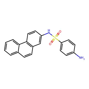 4-Amino-N-(2-phenanthryl)benzenesulfonamide structure