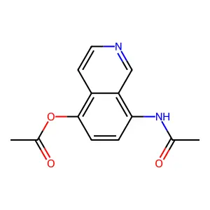 (8-Acetamidoisoquinolin-5-yl) acetate structure