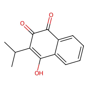 4-Hydroxy-3-propan-2-ylnaphthalene-1,2-dione structure
