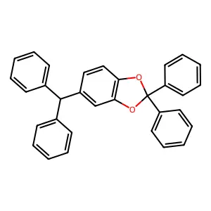 5-(Diphenylmethyl)-2,2-diphenyl-2H-1,3-benzodioxole structure