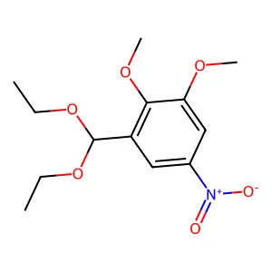 1-(Diethoxymethyl)-2,3-dimethoxy-5-nitrobenzene structure