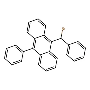 9-[Bromo(phenyl)methyl]-10-phenylanthracene structure