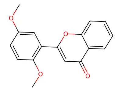 2',5'-Dimethoxyflavone structure