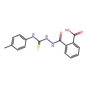 2-[[(4-Methylphenyl)carbamothioylamino]carbamoyl]benzoic acid structure