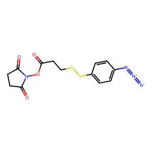 3-((4-azidophenyl)dithio)propionic N-hydroxysuccinimide structure