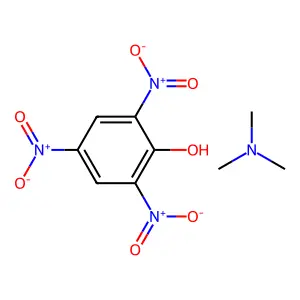 N,N-dimethylmethanamine; 2,4,6-trinitrophenol structure