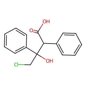 4-Chloro-3-hydroxy-2,3-diphenylbutanoic acid structure