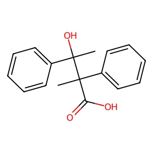 3-羟基-2-甲基-2,3-二苯基丁酸 structure