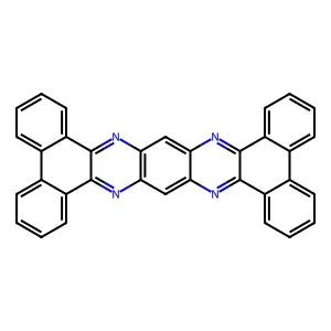Dibenzo[a,c]dibenzo[5,6:7,8]quinoxalino[2,3-i]phenazine structure