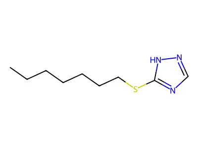 3-(Heptylthio)-1H-1,2,4-triazole structure
