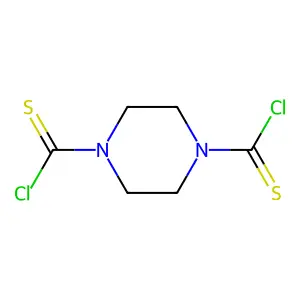 1,4-哌嗪二(硫代甲酰氯) structure