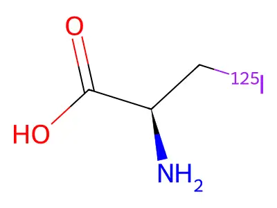 beta-Iodoalanine structure