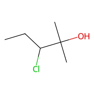 3-Chloro-2-methyl-2-pentanol structure