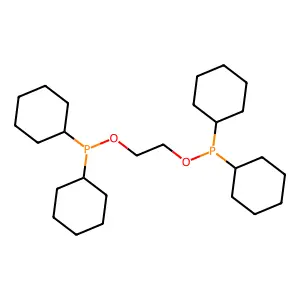 Dicyclohexyl(2-dicyclohexylphosphanyloxyethoxy)phosphane structure