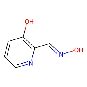 2-Pyridinecarboxaldehyde, 3-hydroxy-, oxime structure