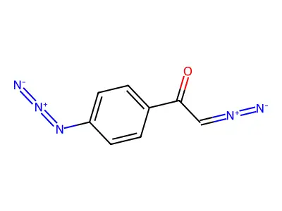 4-Azido-alpha-diazoacetophenone structure