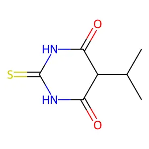 5-(propan-2-yl)-2-thioxodihydropyrimidine-4,6(1H,5H)-dione structure