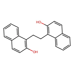 1,1'-(Ethane-1,2-diyl)di(naphthalen-2-ol) structure