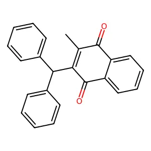 2-(Diphenylmethyl)-3-methylnaphthalene-1,4-dione structure