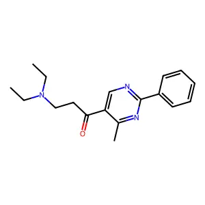 3-(Diethylamino)-1-(4-methyl-2-phenylpyrimidin-5-yl)propan-1-one structure