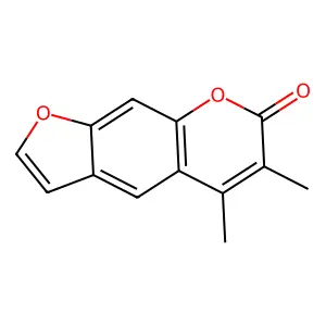 7H-Furo(3,2-g)(1)benzopyran-7-one, 5,6-dimethyl- structure