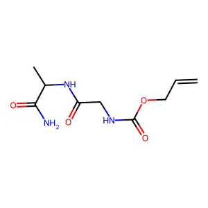 N-{[(Prop-2-en-1-yl)oxy]carbonyl}glycylalaninamide structure