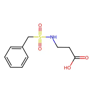 3-(苄磺酰氨基)丙酸 structure