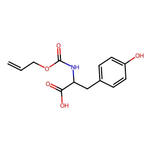 N-{[(Prop-2-en-1-yl)oxy]carbonyl}tyrosine structure