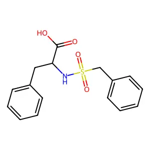 2-(Benzylsulfonylamino)-3-phenylpropanoic acid structure