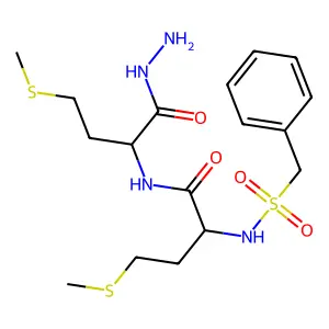 BnSO2-DL-Met-DL-Met-NHNH2 structure