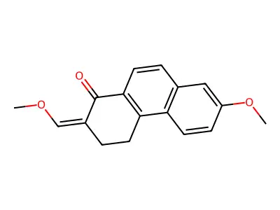 7-Methoxy-2-(methoxymethylidene)-3,4-dihydrophenanthren-1-one structure