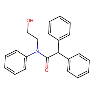 N-(2-Hydroxyethyl)-N,2,2-triphenyl-acetamide structure