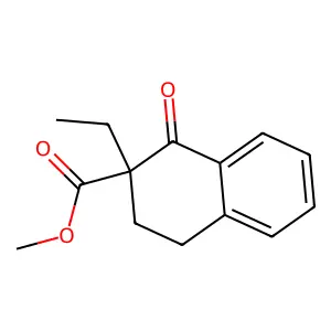 Methyl 2-ethyl-1-oxo-3,4-dihydronaphthalene-2-carboxylate structure