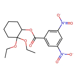 (2,2-Diethoxycyclohexyl) 3,5-dinitrobenzoate structure