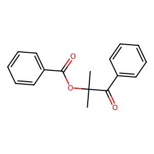 2-Methyl-1-oxo-1-phenylpropan-2-yl benzoate structure