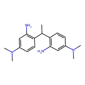 4-[1-[2-amino-4-(dimethylamino)phenyl]ethyl]-1-N,1-N-dimethylbenzene-1,3-diamine structure