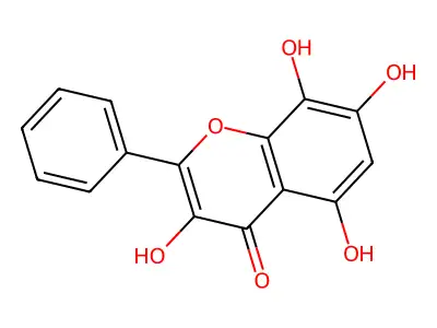 3,5,7,8-四羟基黄酮 structure