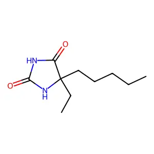 5-Ethyl-5-pentylimidazolidine-2,4-dione structure
