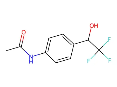 Acetamide, N-(4-(1-hydroxy-2,2,2-trifluoroethyl)phenyl)- structure