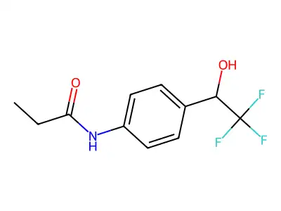 N-(4-(2,2,2-Trifluoro-1-hydroxyethyl)phenyl)propanamide structure