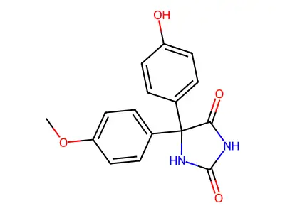 4-(4-Hydroxyphenyl)-4-(4-methoxyphenyl)-4H-imidazole-2,5-diol structure