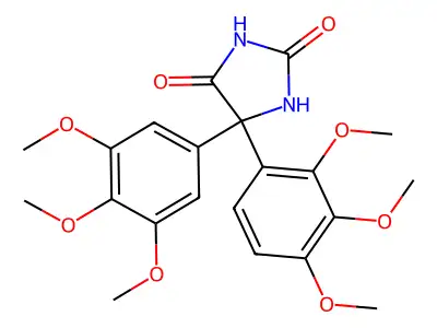 4-(2,3,4-Trimethoxyphenyl)-4-(3,4,5-trimethoxyphenyl)-4H-imidazole-2,5-diol structure
