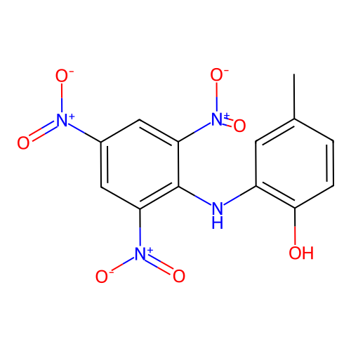 4-Methyl-2-(2,4,6-trinitroanilino)phenol structure