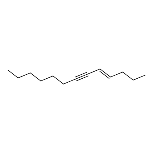 4-Tridecen-6-yne, (E)- structure