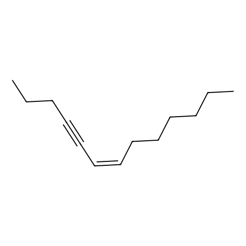 6-Tridecen-4-yne, (Z)- structure