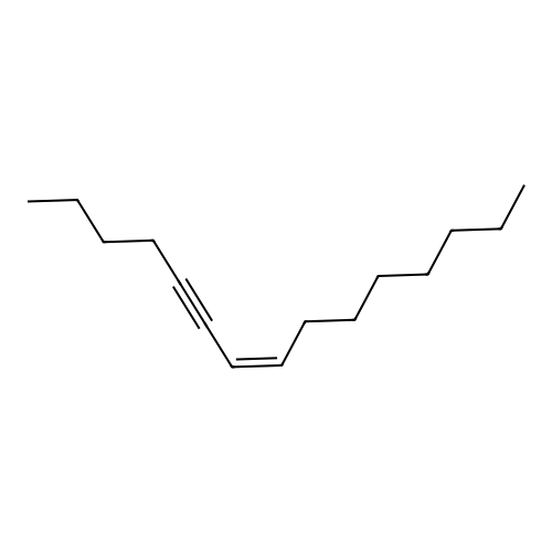 7-Pentadecen-5-yne, (Z)- structure