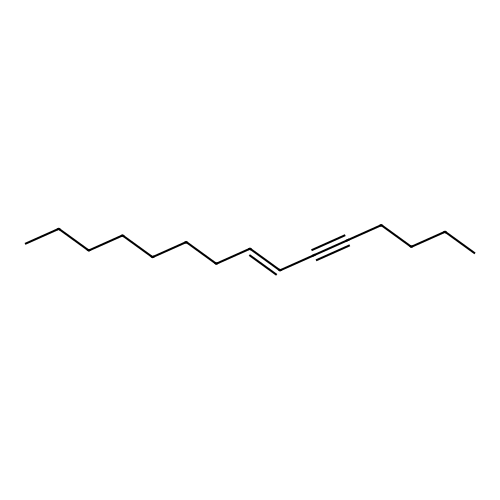 7-Pentadecen-5-yne, (E)- structure