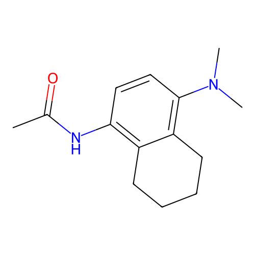 N-[4-(dimethylamino)-5,6,7,8-tetrahydronaphthalen-1-yl]acetamide structure