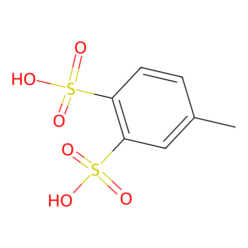 4-Methylbenzene-1,2-disulfonic acid structure